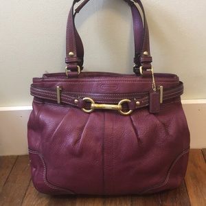 Coach Pebbled Tote